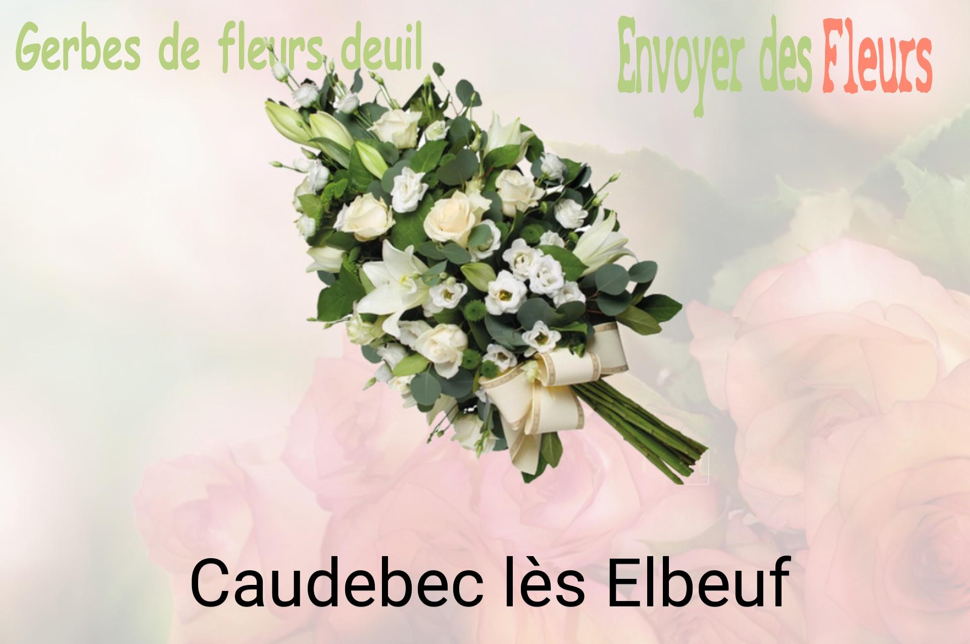 Gerbe de fleurs de deuil livrée à Caudebec-lès-Elbeuf